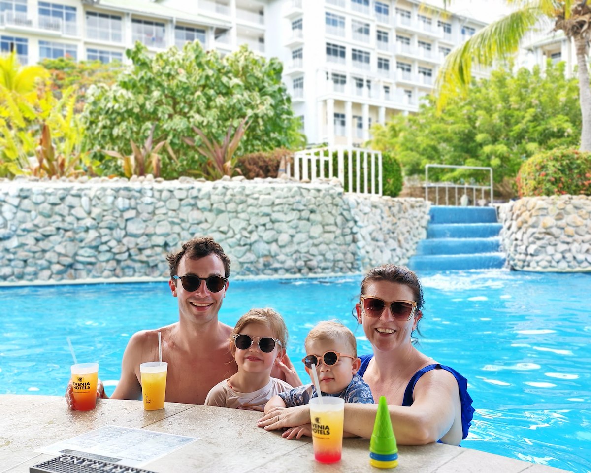 Ons gezin in het all-inclusive hotel in Coronado